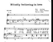 Blindly sheet music